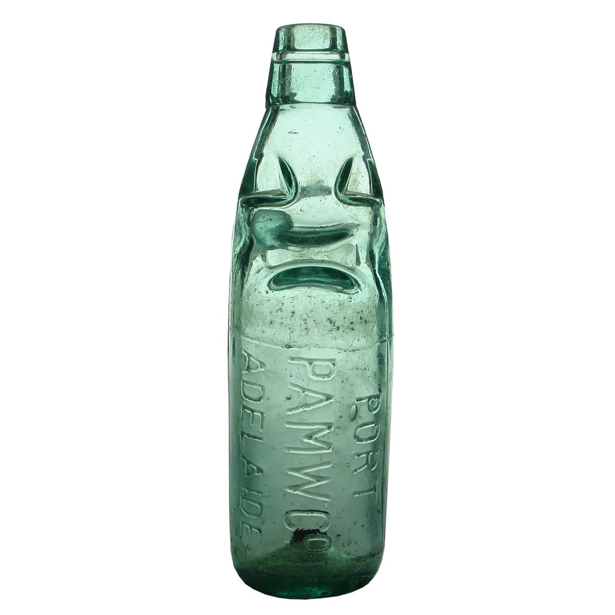 Codd. P. A. M. W. Co, Port Adelaide. FBH. Hills. 10 oz. Dots between initials. (South Australia)