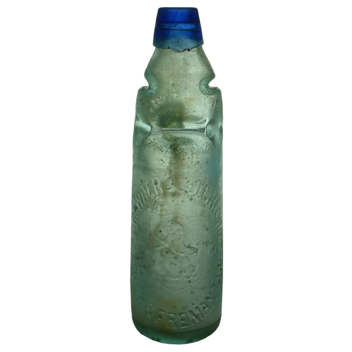 Codd. Crowder & Letchford, Perth & Fremantle. Reliance Patent. Blue Lip. 10 oz. (Western Australia)