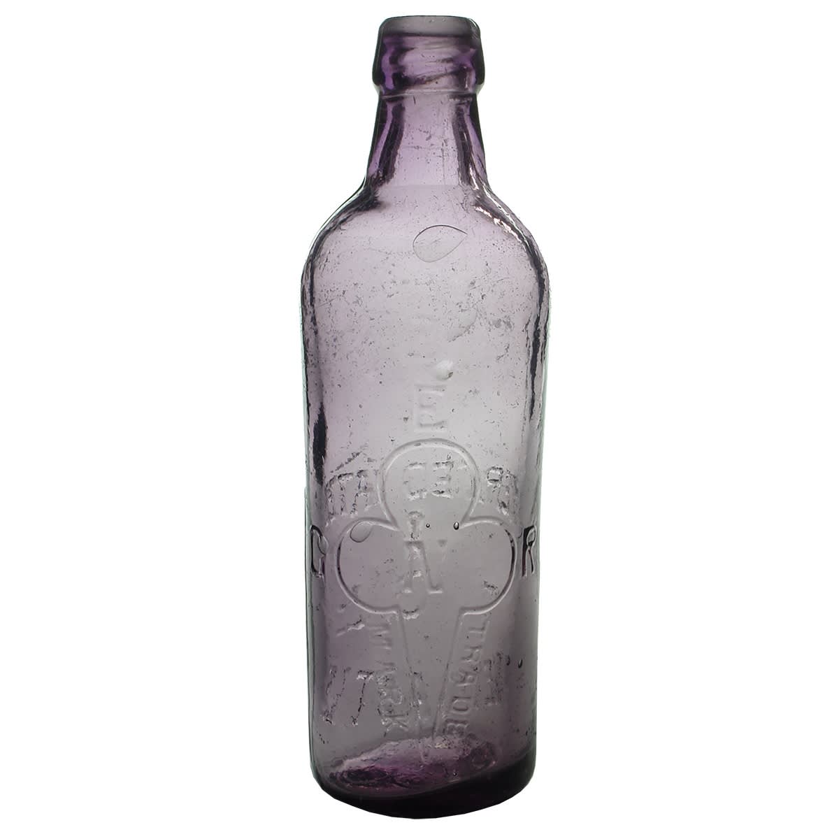 Internal Thread. The NSW Aerated Water & C Co Newcastle. Amethyst. 26 oz. (New South Wales)