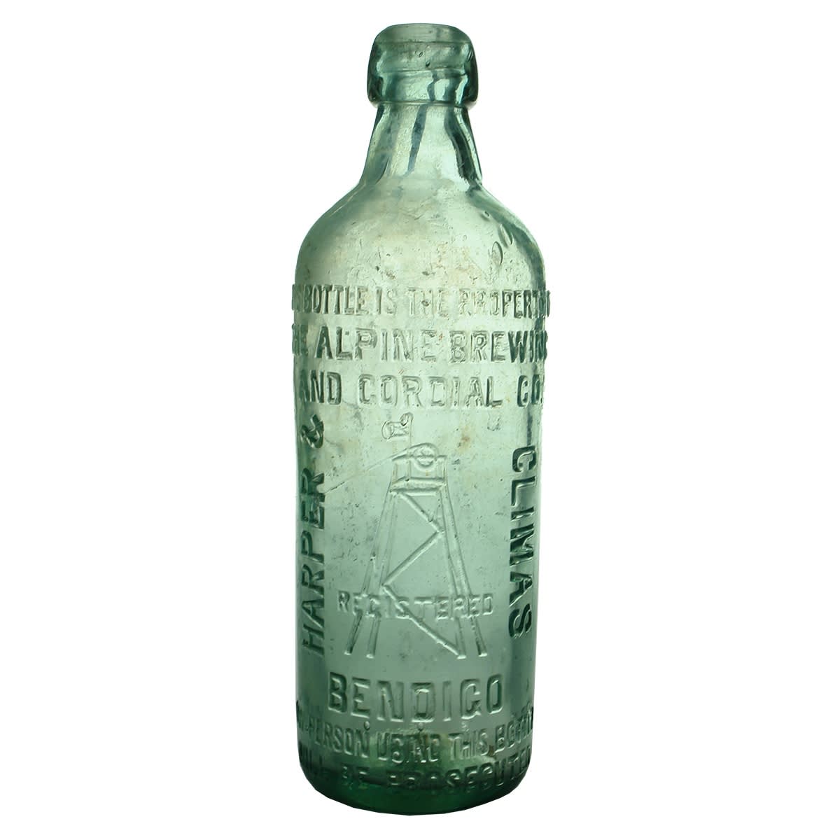 Internal Thread. Harper & Climas, Bendigo. Aqua. 26 oz. (Victoria)