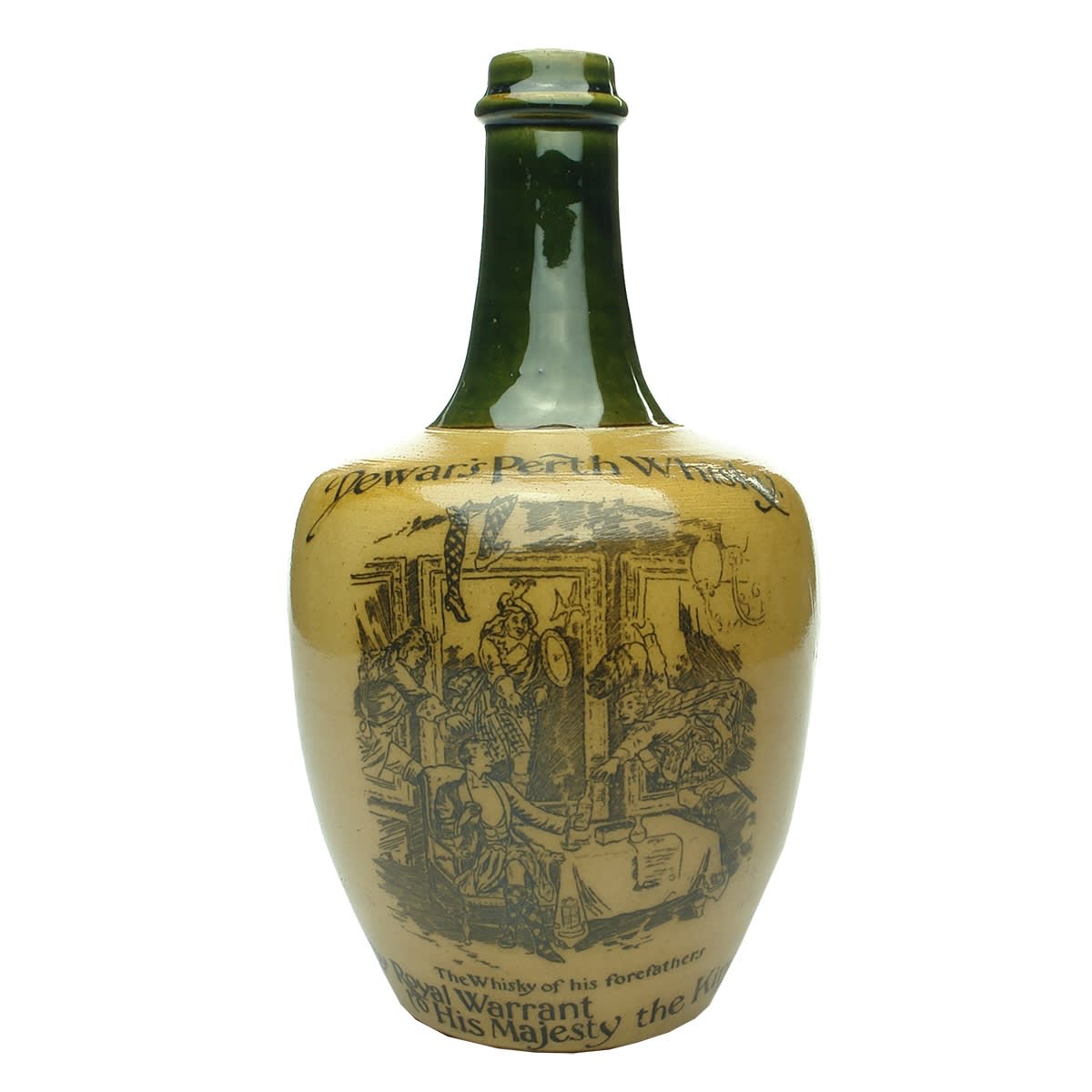 Whisky Jug. Dewar's Perth Whisky. To His Majesty The King. Royal Doulton.