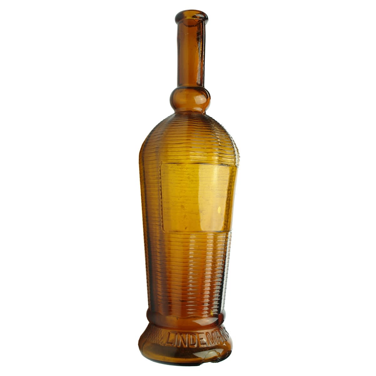 Wine. Lindeman's. Ornate amber bottle with pedestal base. 26 oz. (New South Wales)