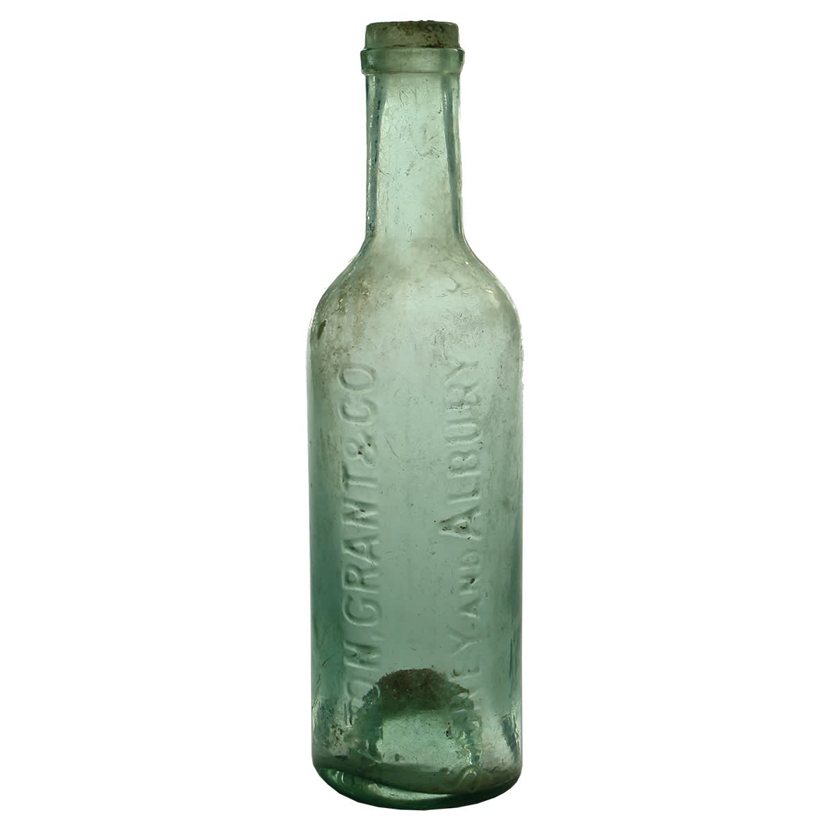 Wine. Eaton, Grant & Co., Sydney & Albury. Small aqua ring seal. 5 oz. (New South Wales)