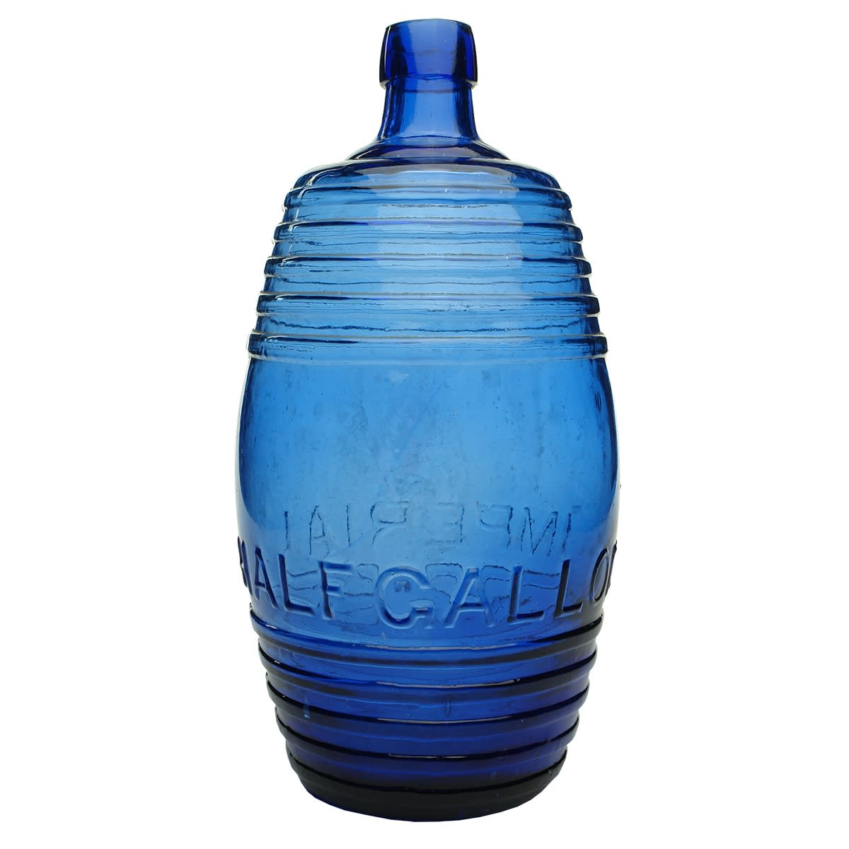 Wine or Spirits Barrel. Imperial Half Gallon. Cobalt Blue!