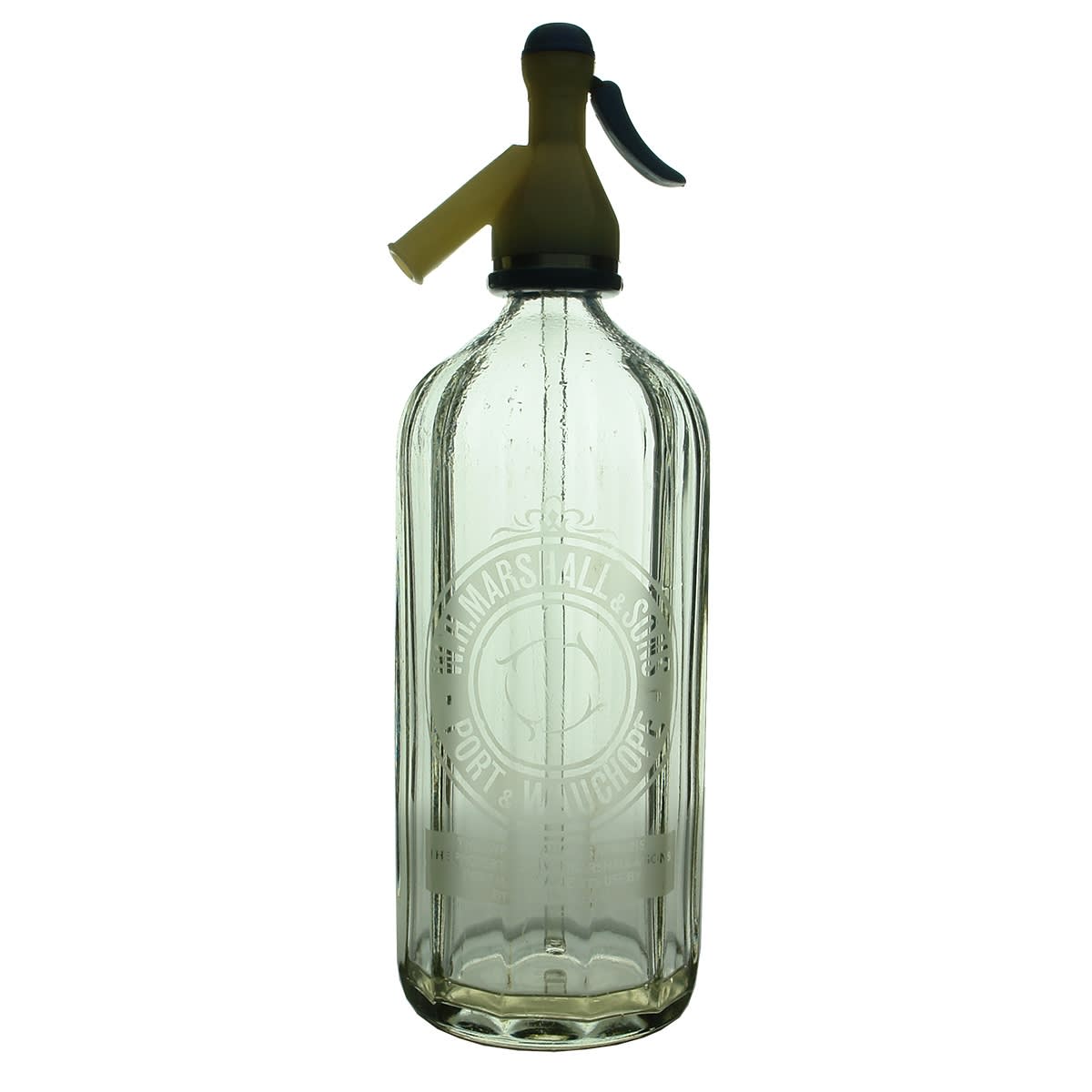 Soda Syphon. W. H. Marshall & Sons, Port & Wauchope. Port Macquarie. (New South Wales)