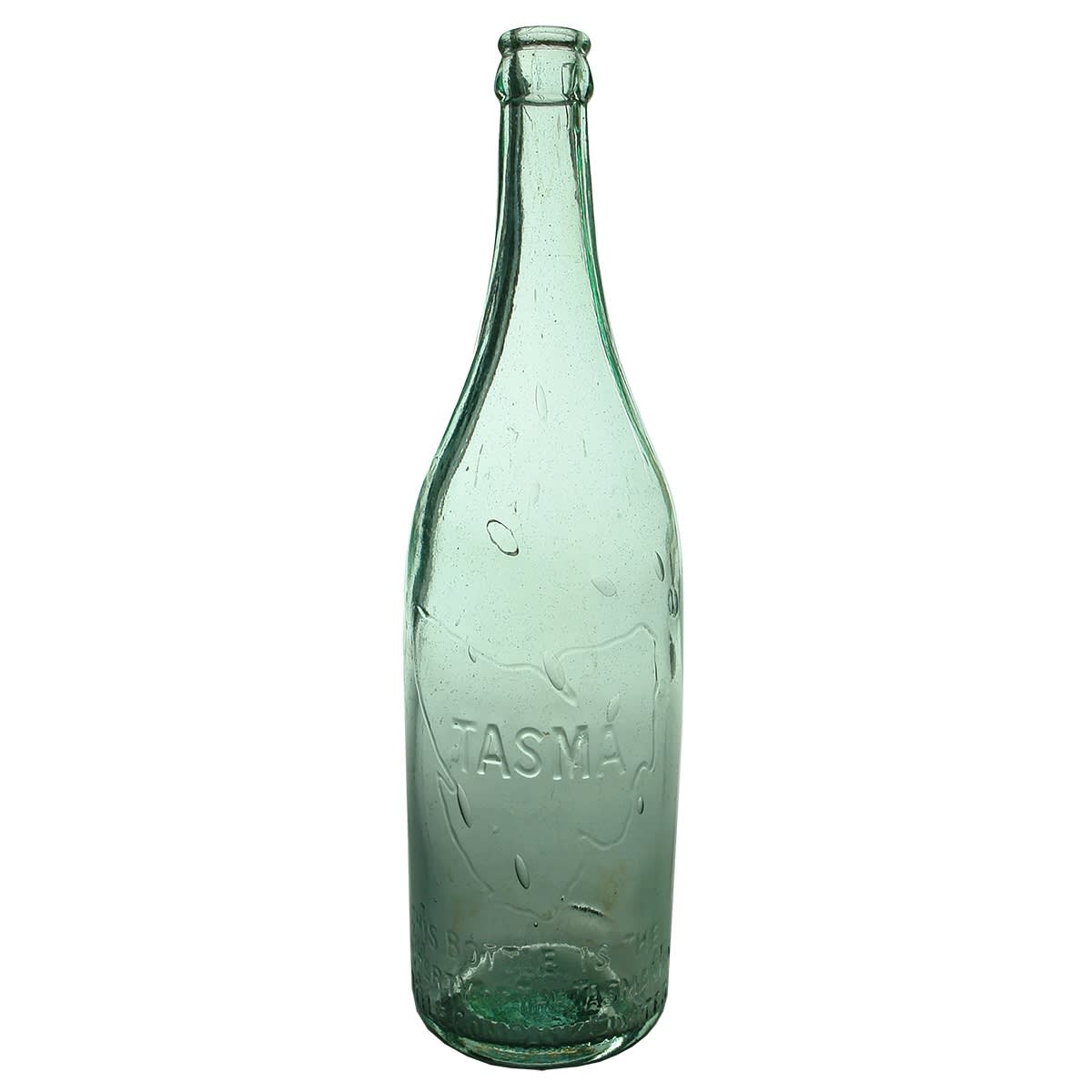 Beer. Tasma. Crown Seal. Aqua. 26 oz. (Tasmania)