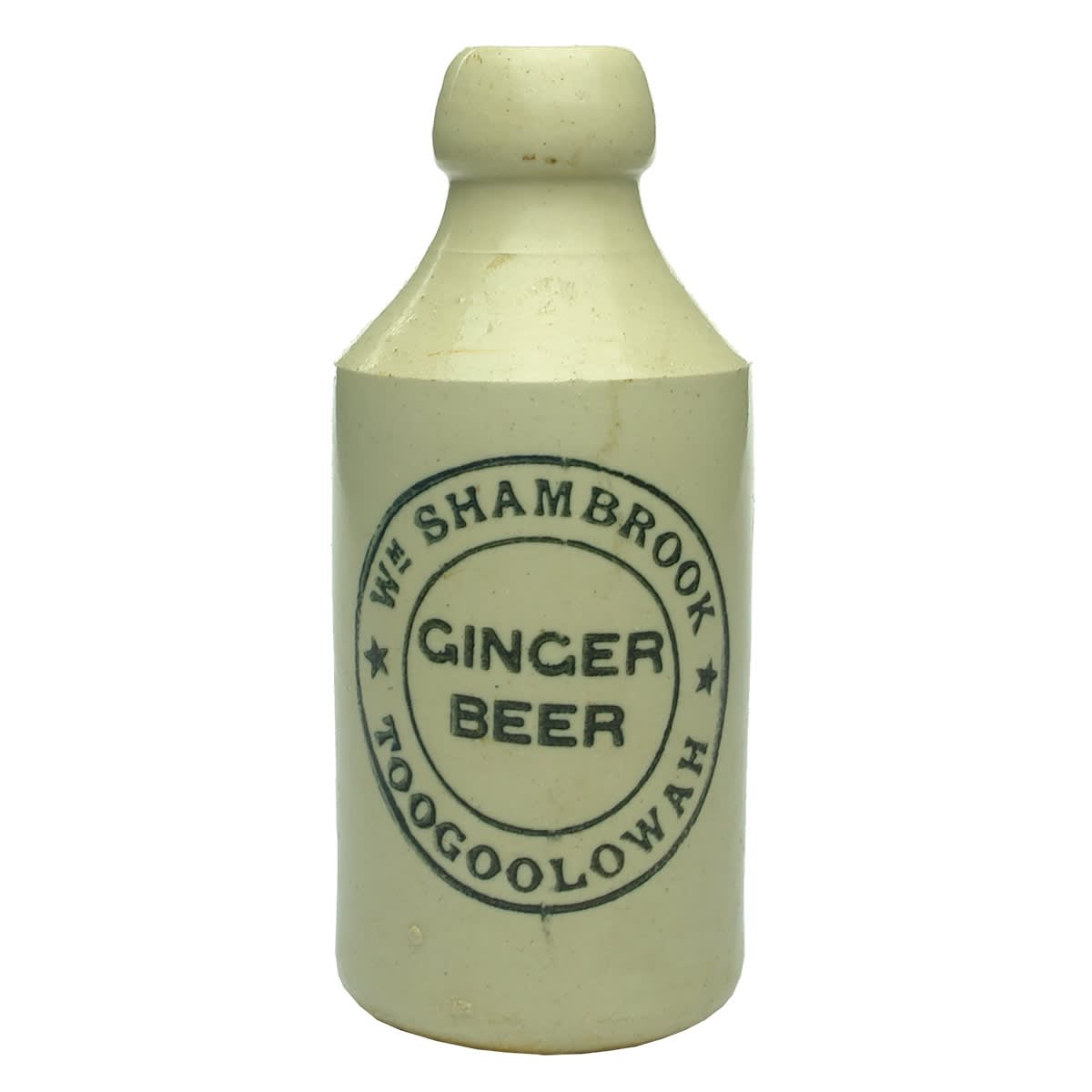 Ginger Beer. Wm Shambrook, Toogoolowah. All White. Dump. (Queensland)