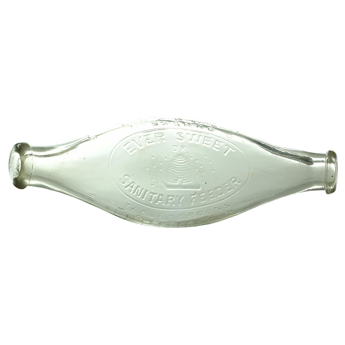 Baby Feeder. Ever Sweet. Beehive. Banana shape. Clear. 8 oz.