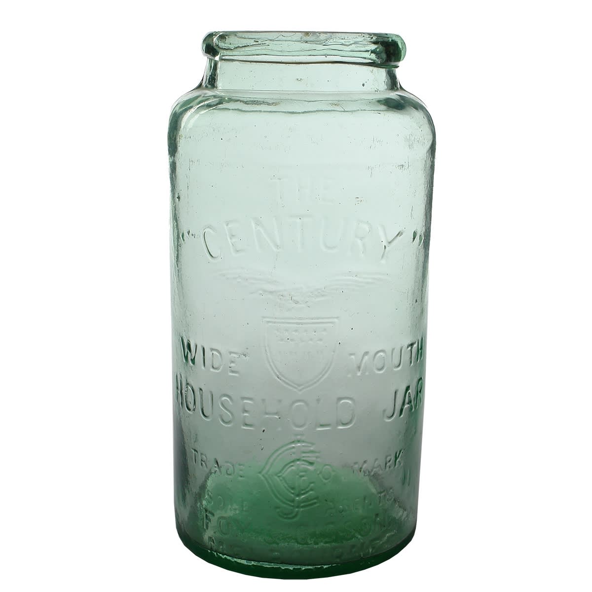 Lolly Jar. The "Century" Household Jar. Sole Agents Foy & Gibson Melbourne. Gallon. (Victoria)
