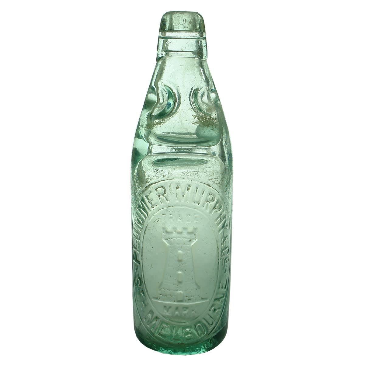 Codd. Plummer Murphy & Co., South Melbourne. M base mark. Dobson. Aqua. 10 oz. (Victoria)