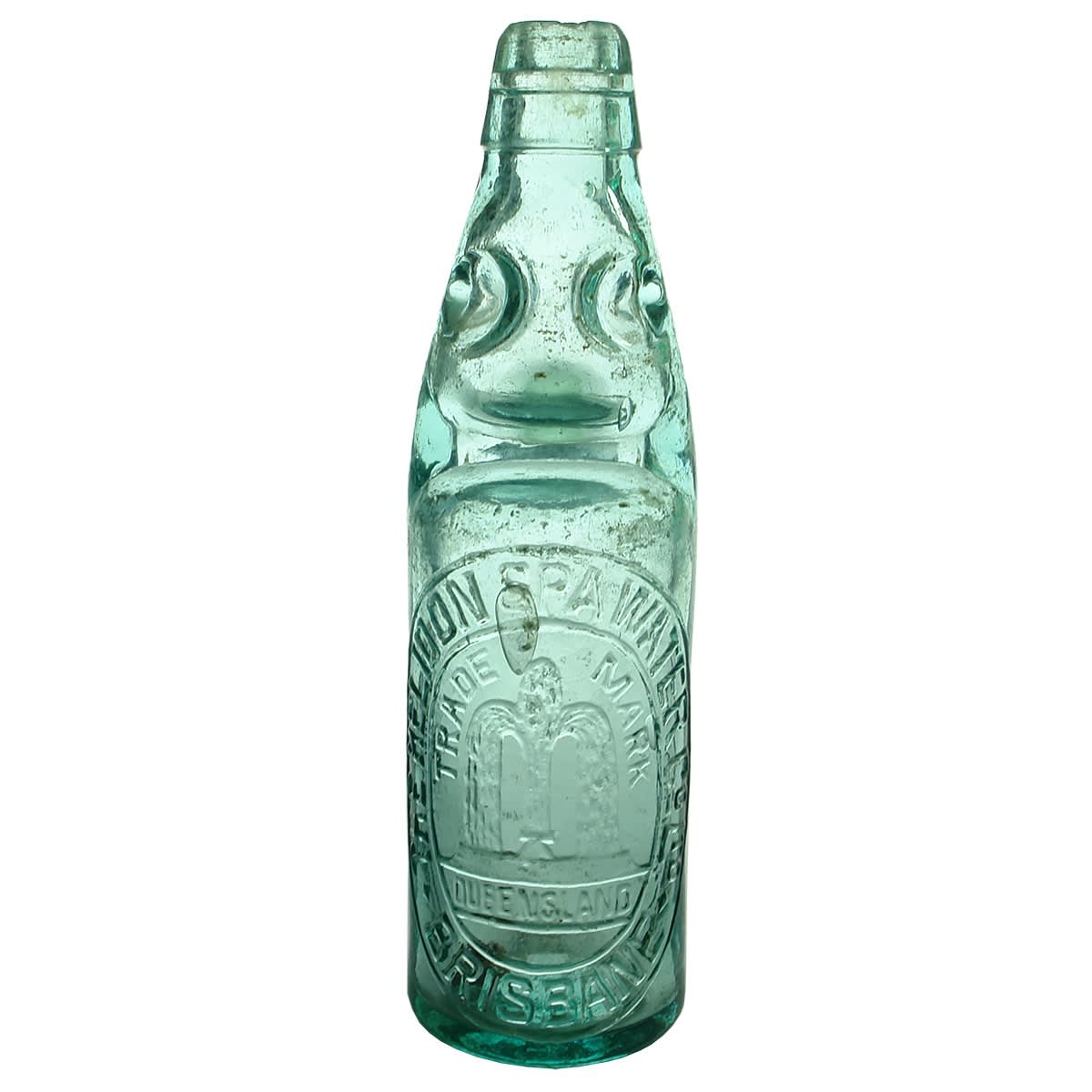 Codd. Helidon Spa Water Co Ltd., Brisbane. Fountain. Dobson. Aqua. 10 oz. (Queensland)