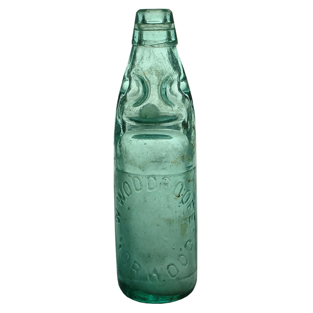 Codd. W. Woodroofe, Norwood. Dobson. FBH. Aqua. 10 oz. (South Australia)