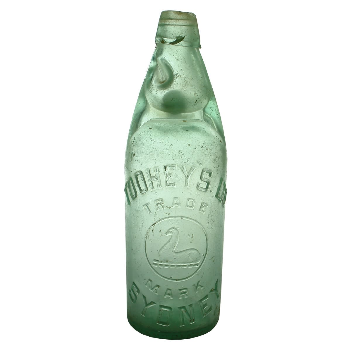 Codd. Toohey's Ltd., Sydney. One Way Pour. Aqua. 26 oz. (New South Wales)