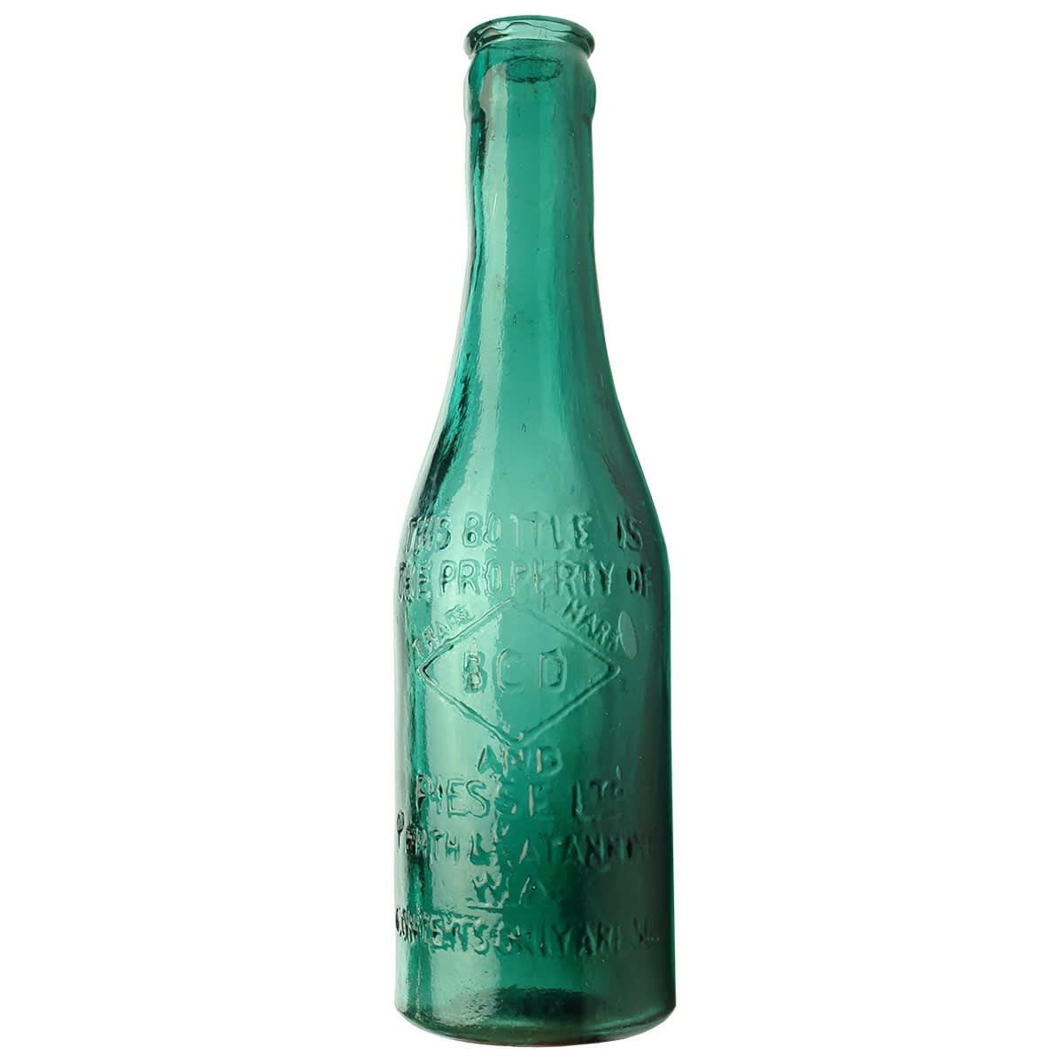 Crown Seal. BCD and Piesse Ltd, Perth & Katanning. Green. 6 oz. (Western Australia)