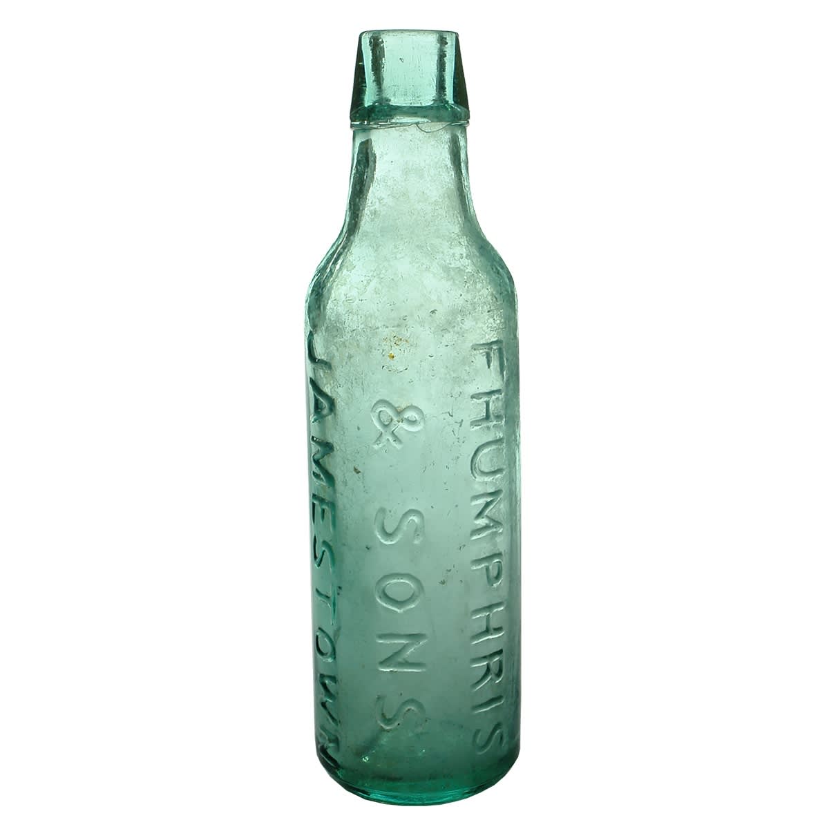 Lamont.  F. Humphris & Sons, Jamestown.  FBH Base mark. Aqua.  10 oz. (South Australia)