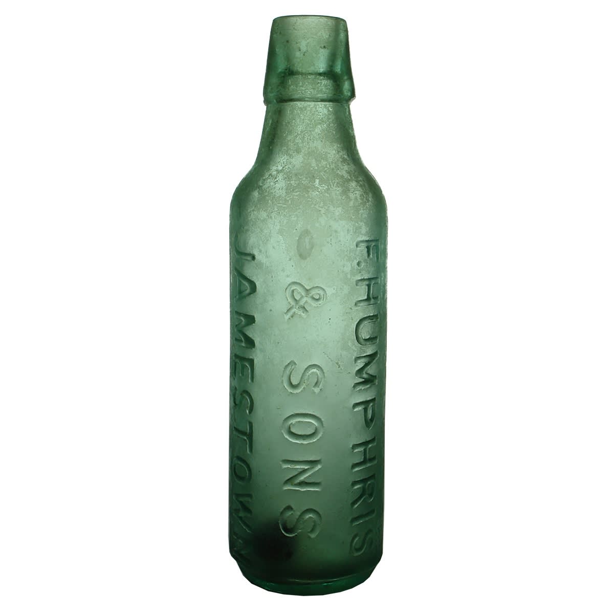 Lamont.  F. Humphris & Sons, Jamestown. HBF.  Aqua. 10 oz. (South Australia)