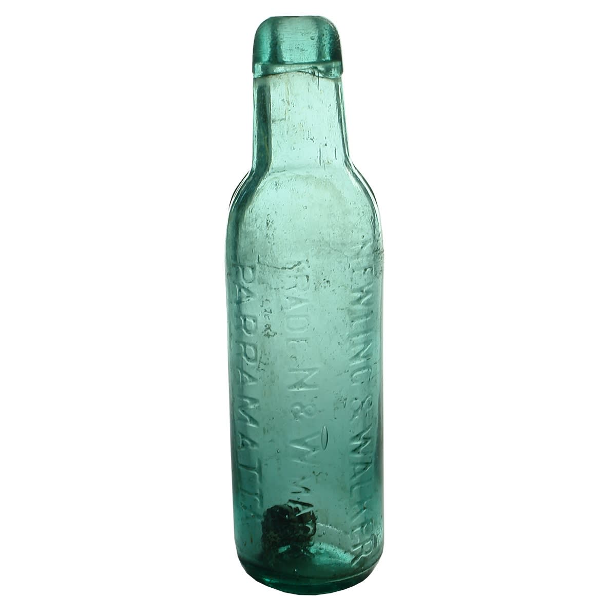 Lamont. Newling & Walker, Paramatta (as Parramatta is spelt on the bottle) Lamonts Patent. (New South Wales)