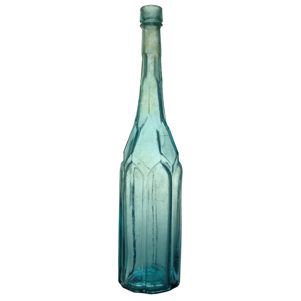 Salad Oil. Anthony Thatcher. Turquoise. 26 oz. (United Kingdom) (Late Kingsley Durdin Collection)