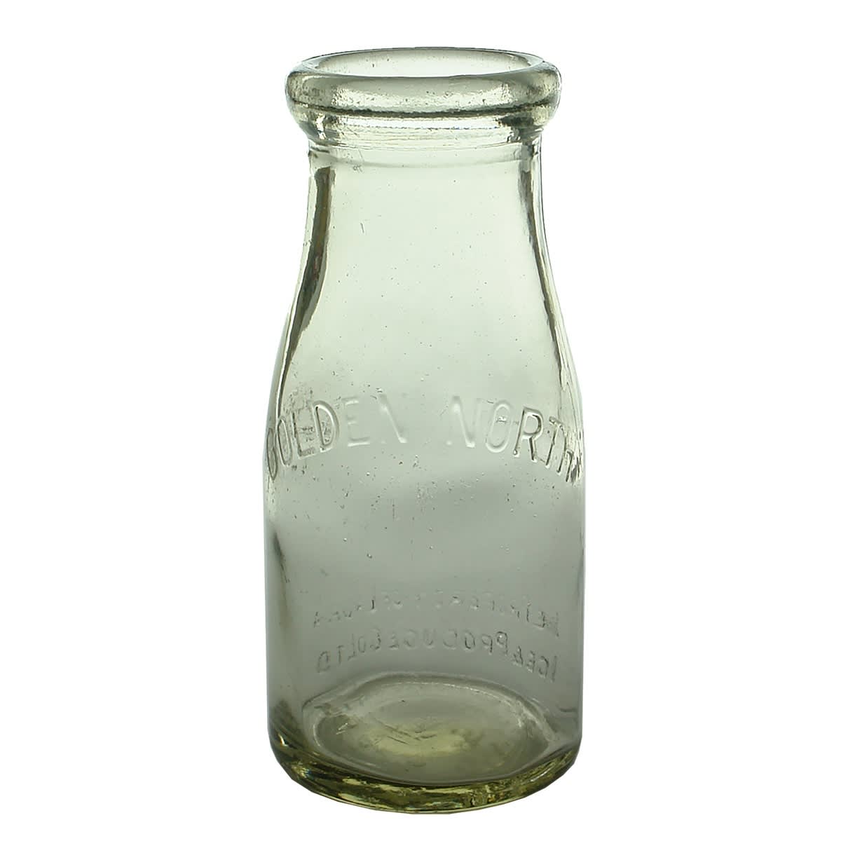 Milk. Golden North, Laura Ice & Produce Co Ltd. Wad Lip. 1/2 Pint. (South Australia)