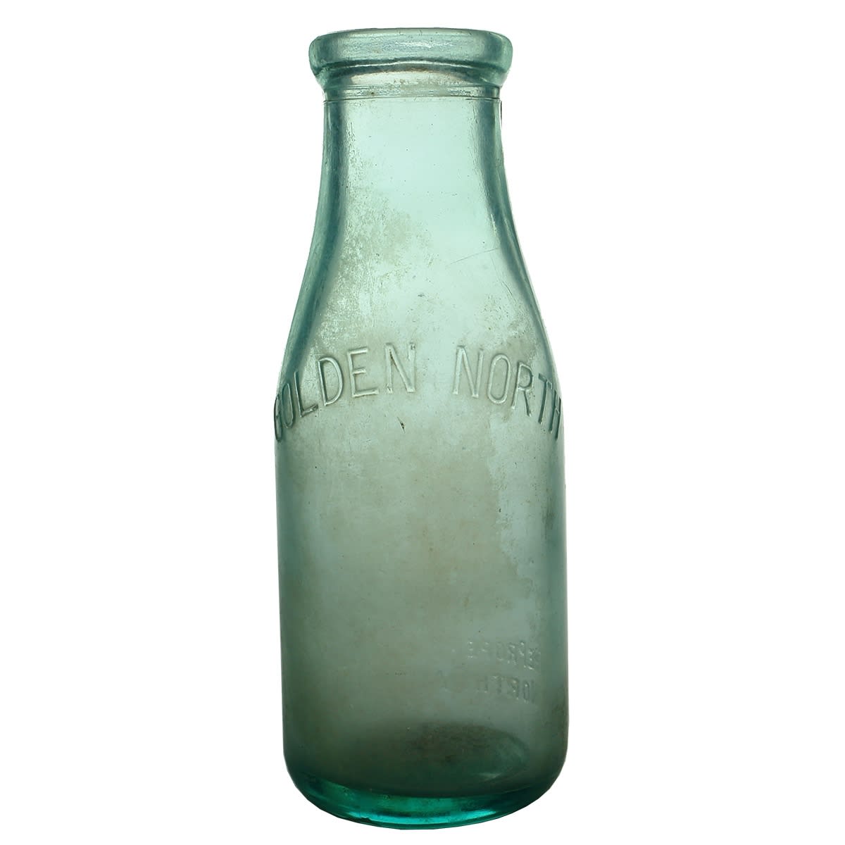 Milk. Golden North Dairies Ltd. Aqua. Pint. (South Australia)