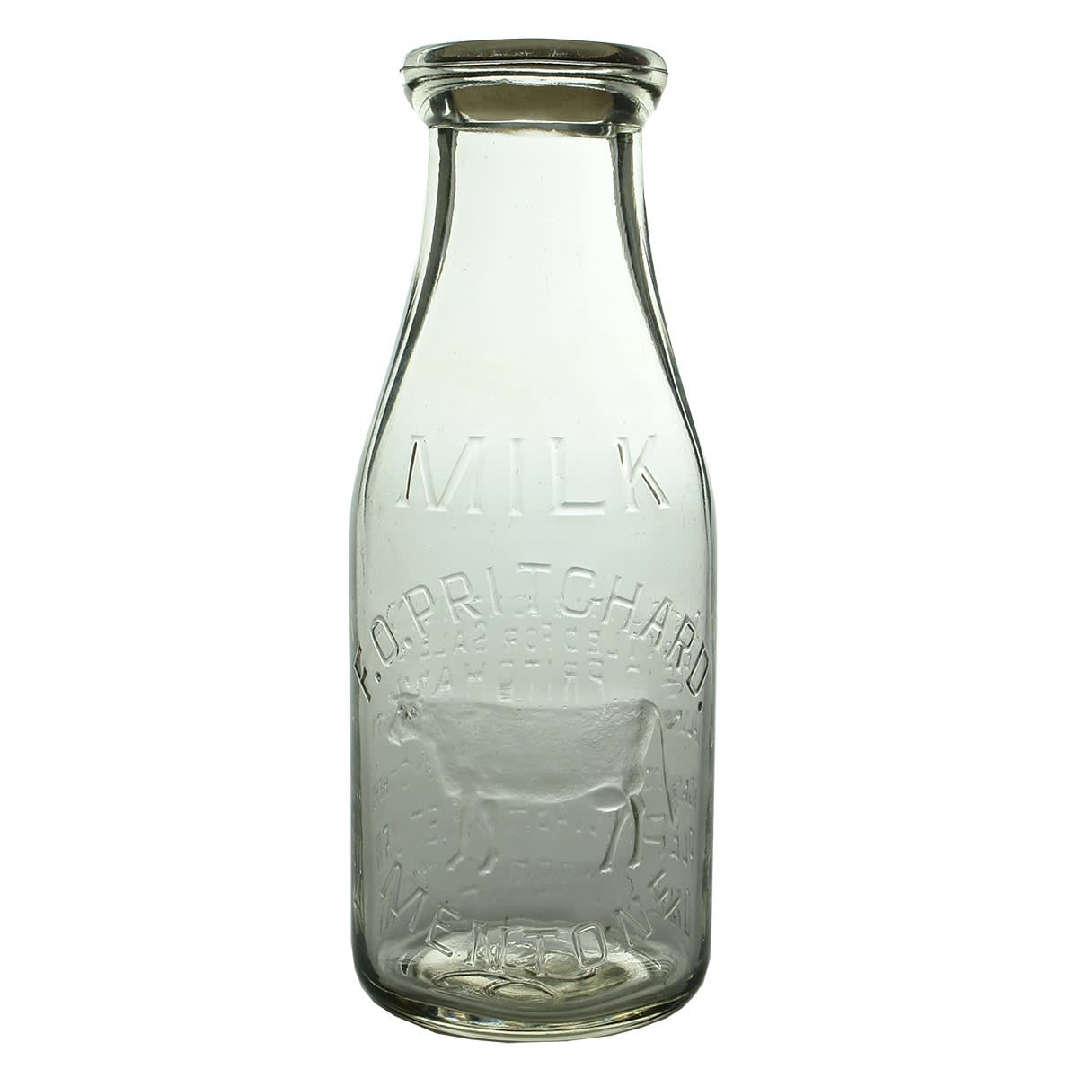 Milk. F. O. Pritchard, Mentone. Cow. Pint. Base Number 366. (Victoria)