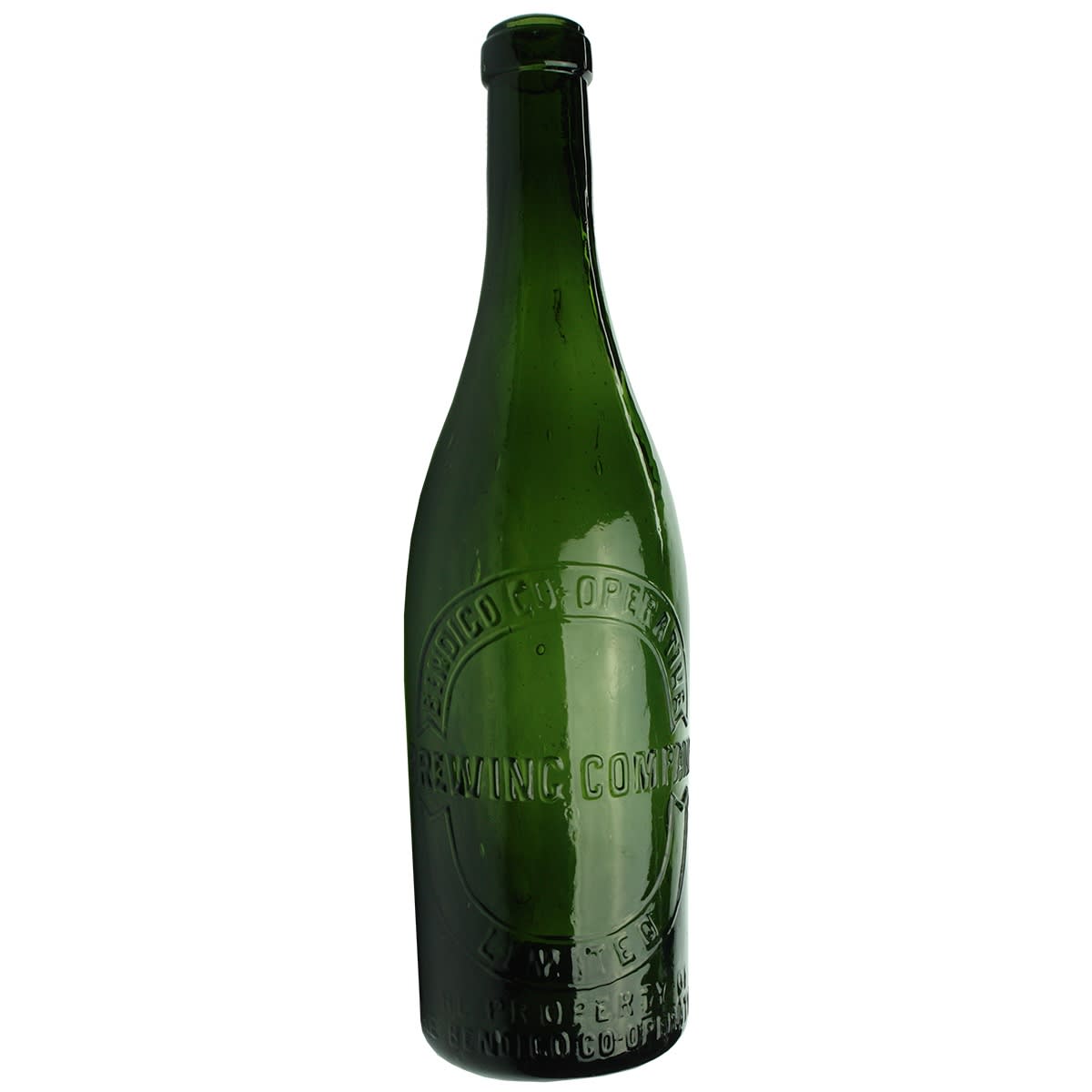 Beer. Bendigo Co-Operative Brewing Company Limited. Ring Seal. Green. 26 oz. (Victoria)