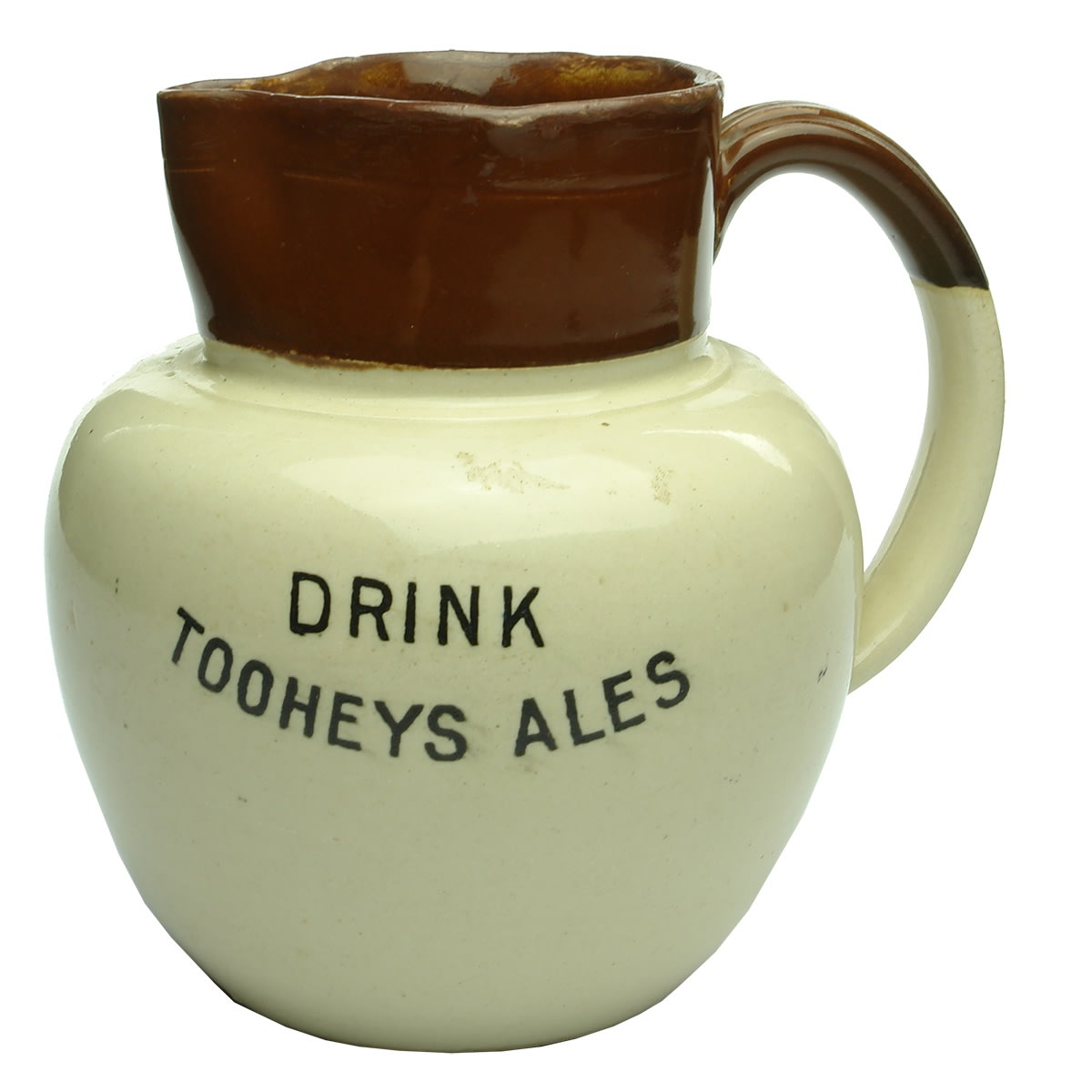 Advertising Water Jug. Drink Tooheys Ales. Chocolate top. (Sydney, New South Wales)