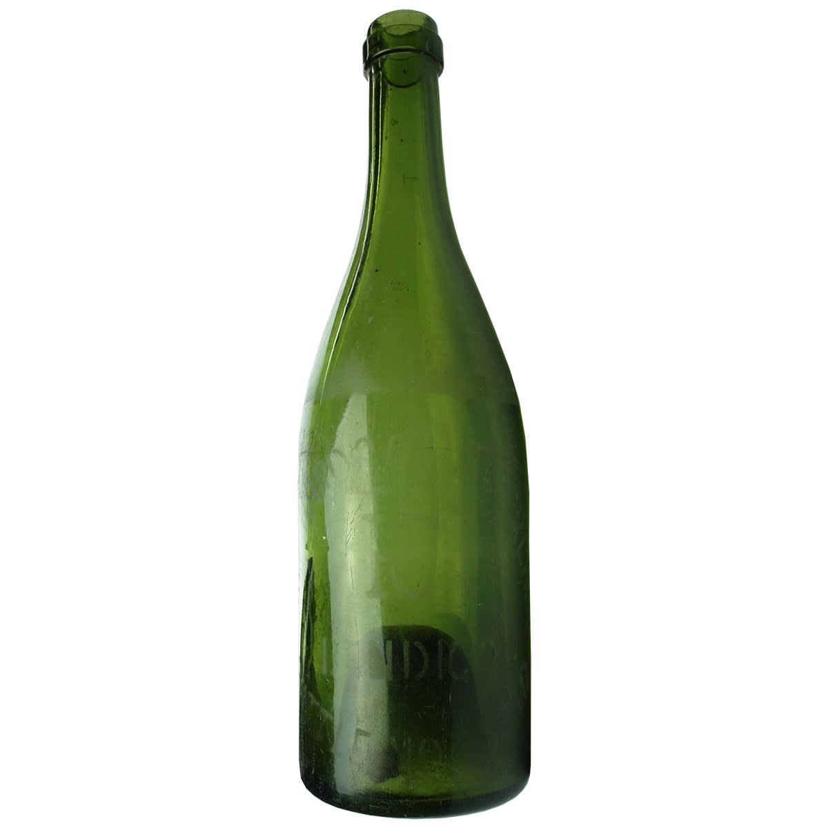 Beer. Pritchard & Chamberlain, Bendigo. Sandblasted. Ring Seal. Green. (Victoria)