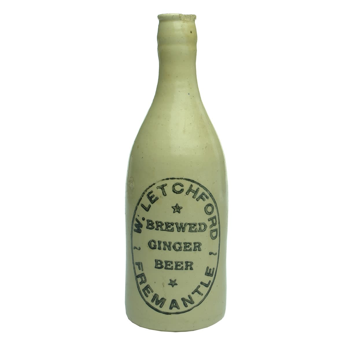 Ginger Beer. W. Letchford, Fremantle. Mauri Bros & Thomson. Champage. Crown Seal. All White. (Western Australia)