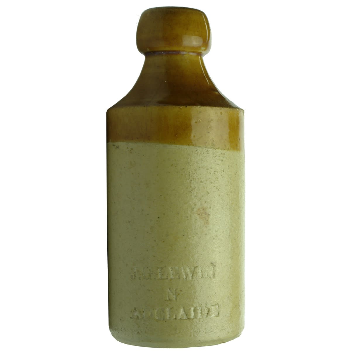 Ginger Beer. J. G. Lewin, North Adelaide. Impressed. Tan Top. (South Australia)