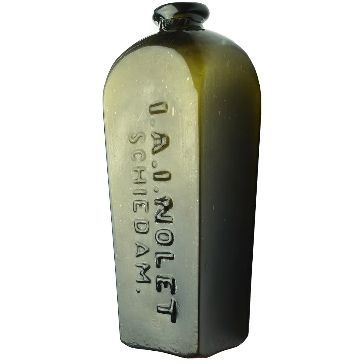 Gin. I. A. I. Nolet. Schiedam. Small size. Black Glass.