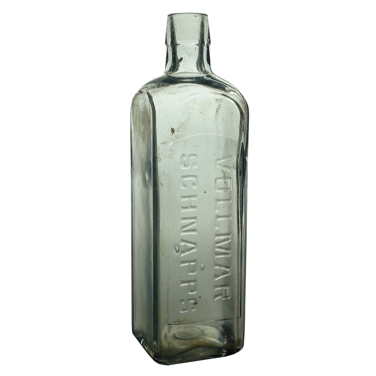 Schnapps. Vollmar Schnapps. Clear (Tiny hint of amethyst). 13 oz. (Tooth & Co., Sydney) (New South Wales)