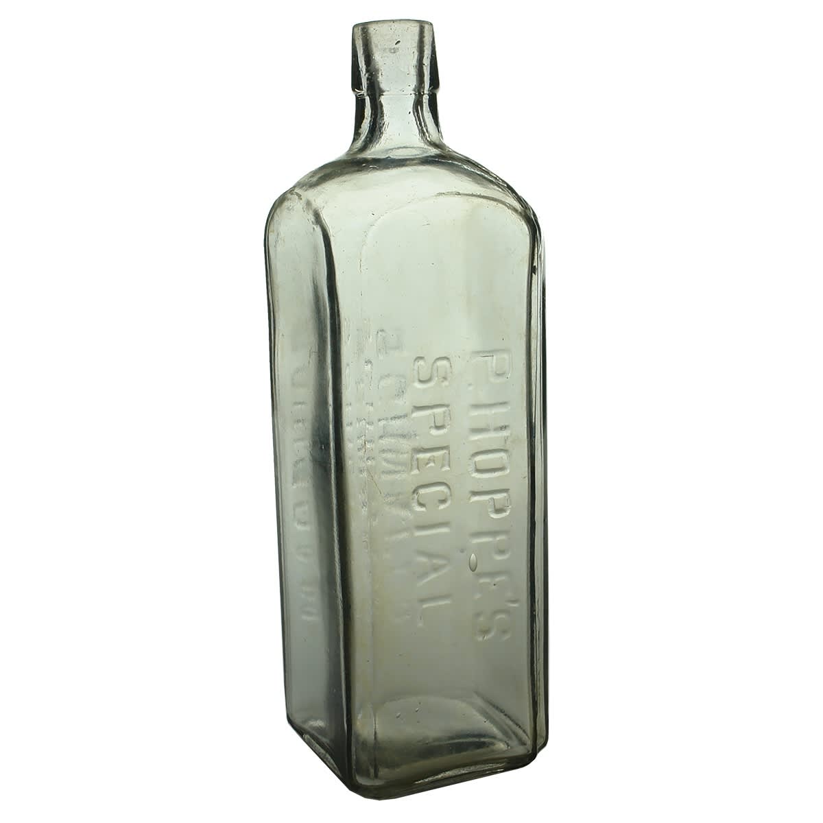 Schnapps. P. Hoppe's Special Schiedam Schnapps. AGM Base mark. 26 oz.