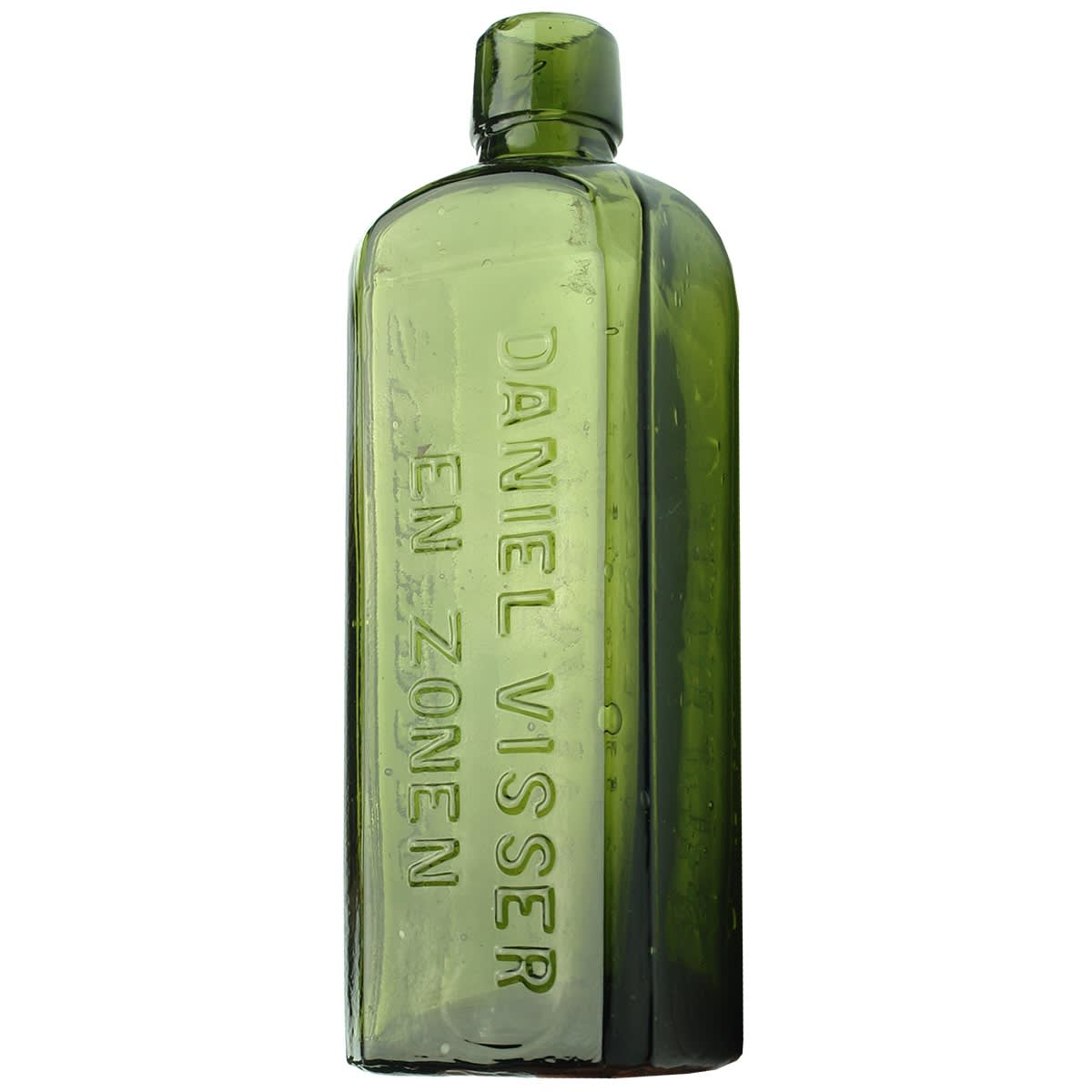 Schnapps. Daniel Visser En Zonen. Schiedam. Schnapps. Green. 13 oz.