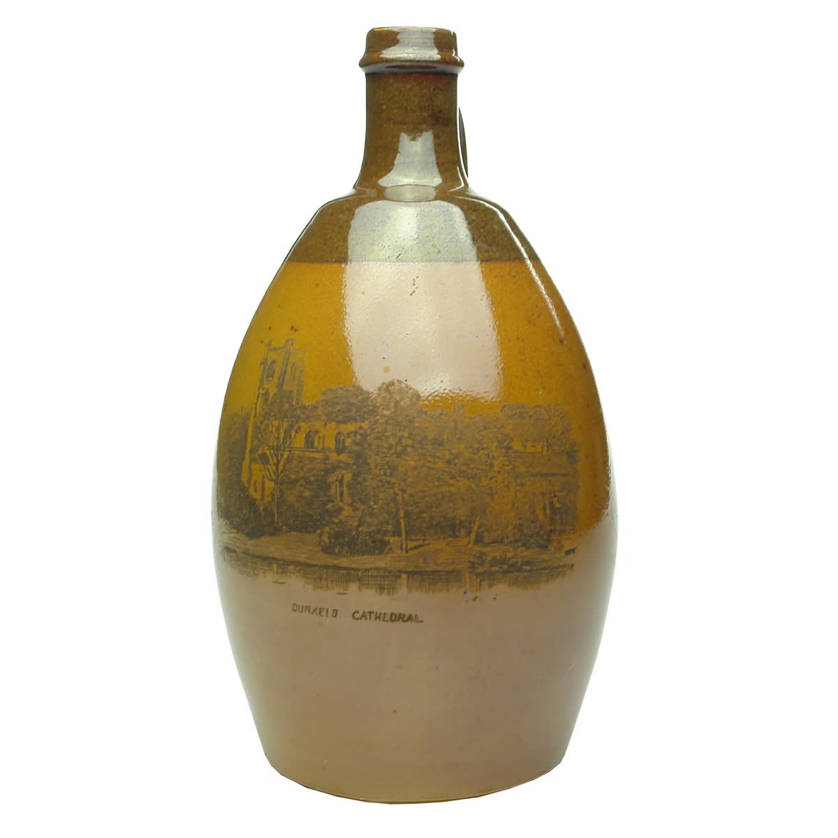 Whisky Jug. Dunkeld Cathedral. Doulton Lambeth.