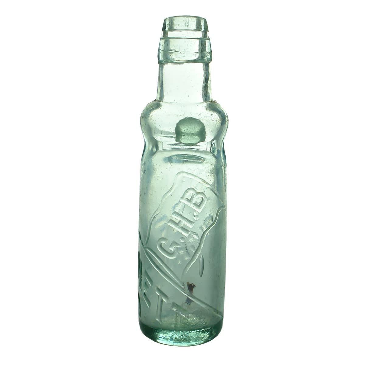 Codd. G. H. Bennett, Richmond. Bulge. Aqua. 6 oz. (Victoria)