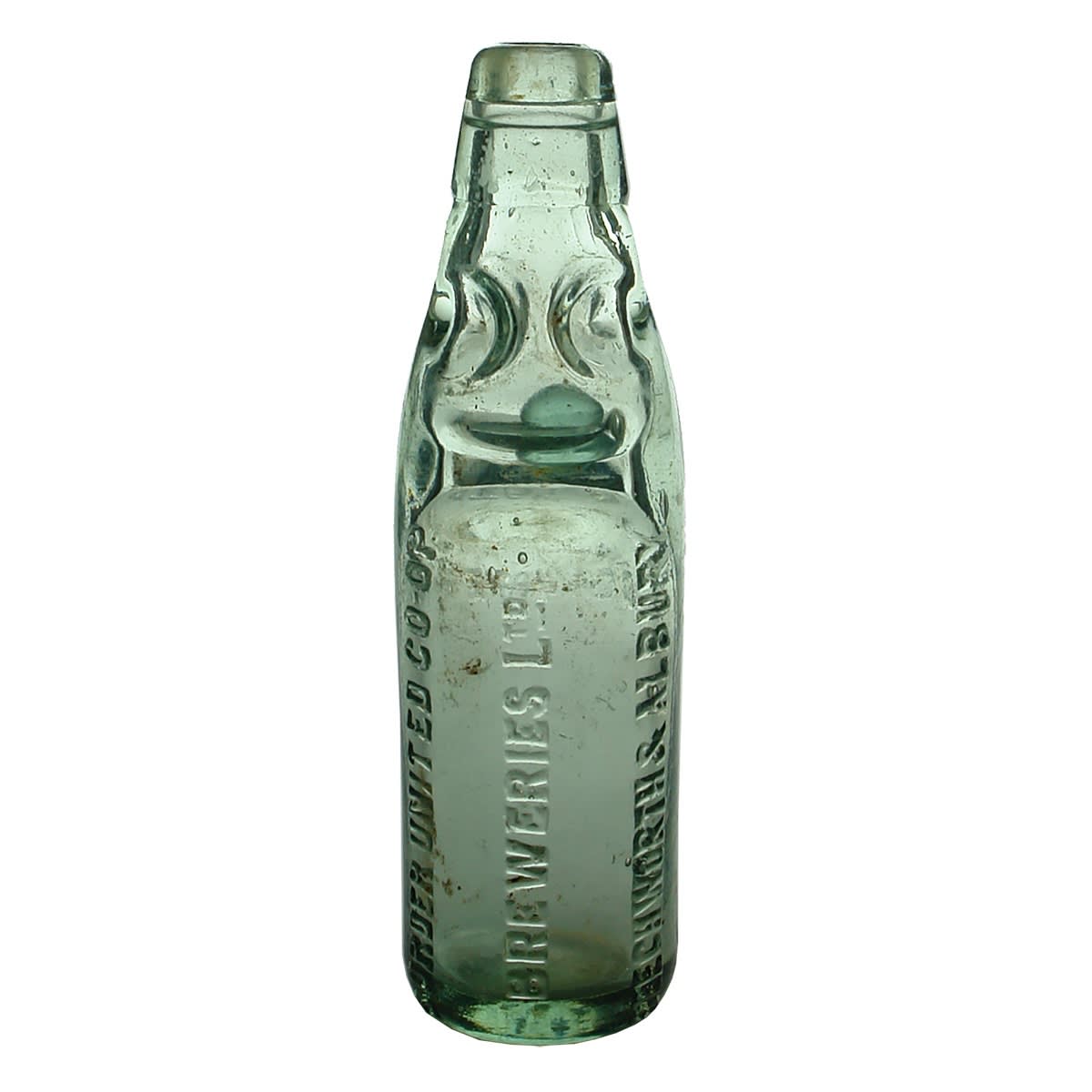 Codd. Border United Co-op. Breweries Ltd. Beechworth & Albury. Soda Water. Dobson. 6 oz. (Victoria & New South Wales)