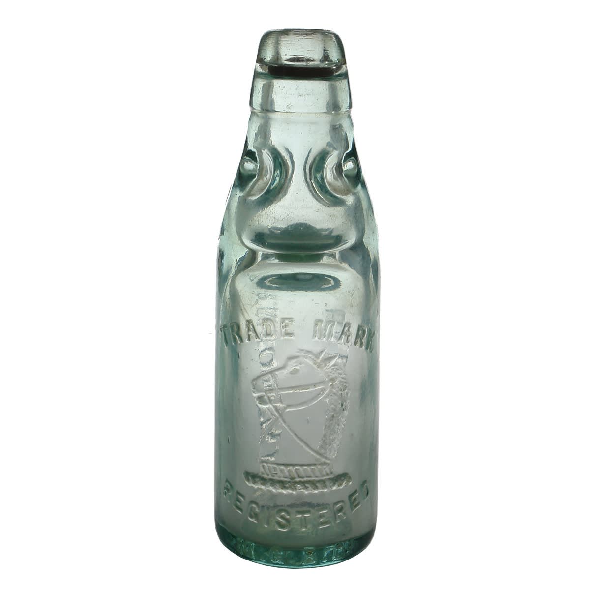 Codd. R. M. Goodfellow, Ballarat. Horses Head. Dobson. Aqua. 6 oz. (Victoria)