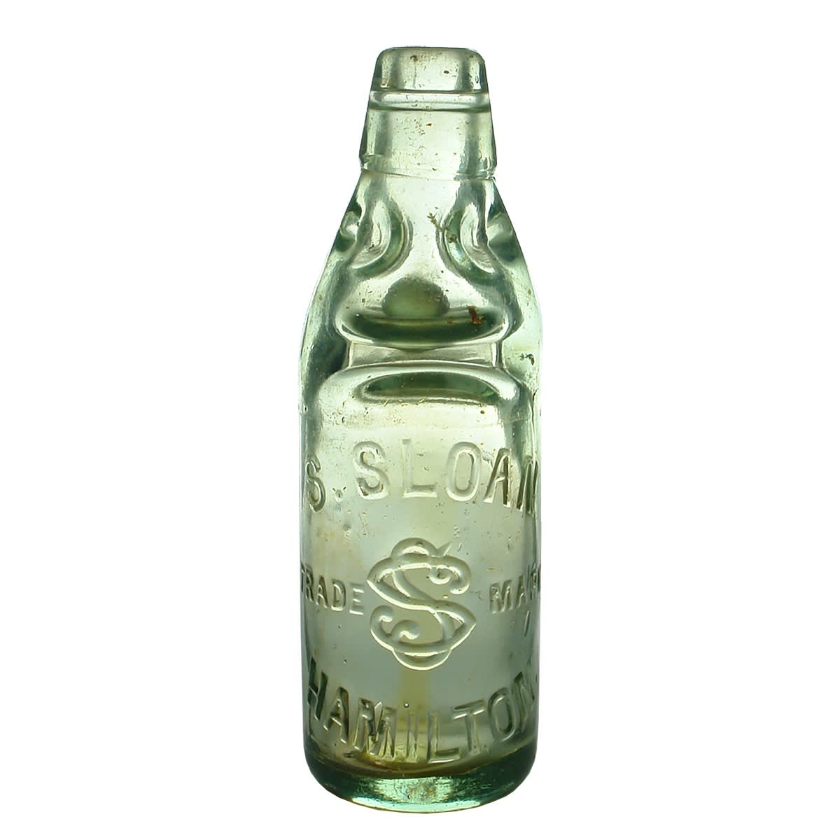 Codd. S. Sloan, Hamilton. Monogram. Applied top. Dobson. Aqua. 6 oz. (Victoria)