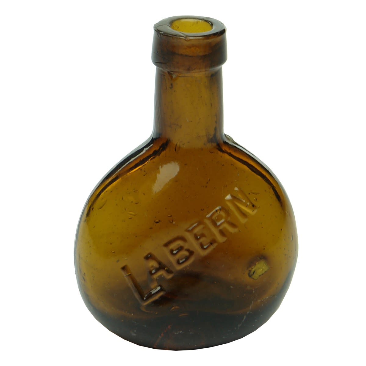 Sample. Labern Wine. Bladder Shape. Amber. 1 oz. 81 mm.