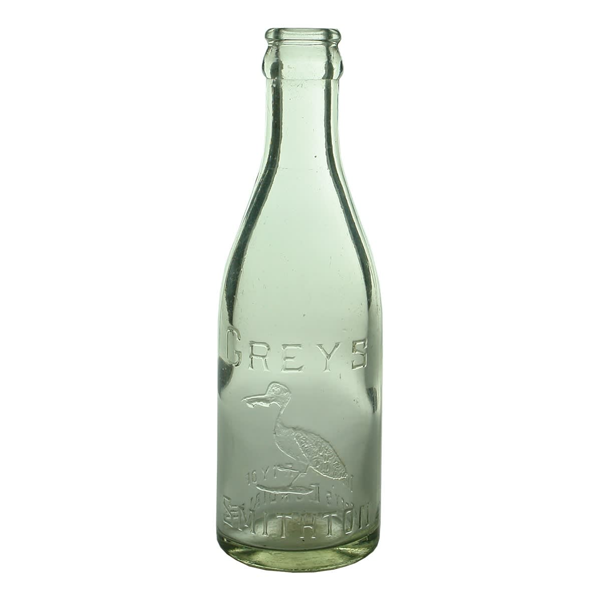 Crown Seal. Grey's, Smithton. Pelican. Clear. 6 oz. (Tasmania)