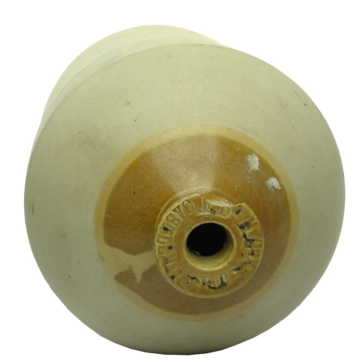 Demijohn. F. B & M Coy Ltd Castlemaine. Lip Impressed. Fitzgerald's Brewing & Malting Co. (Victoria)