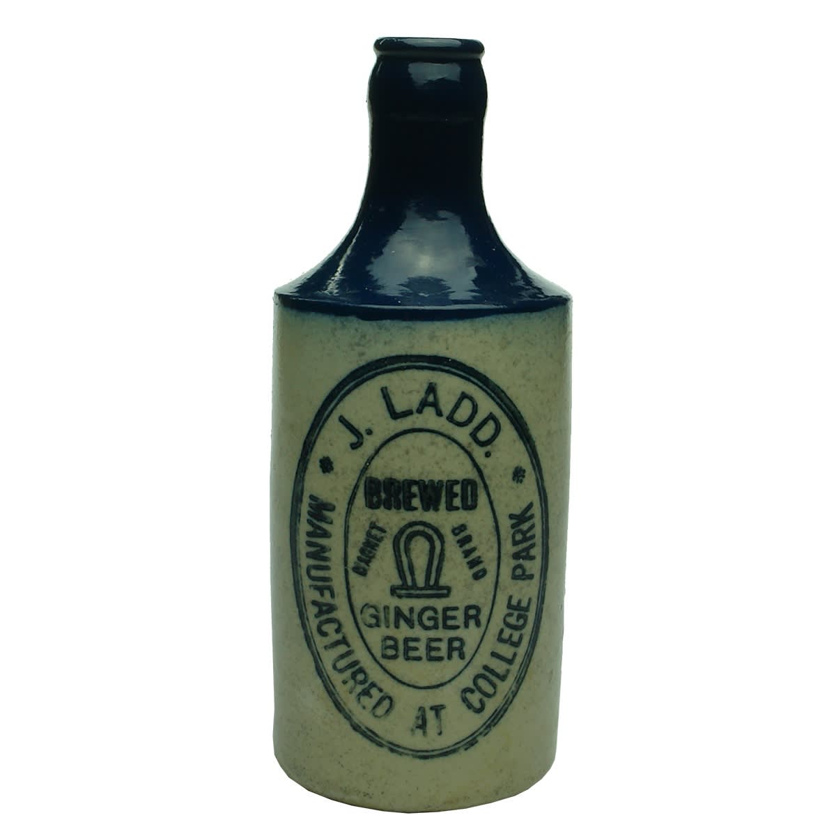 Ginger Beer. J. Ladd, Magnet Brand, College Park. Crown Seal. Blue Top. (South Australia)