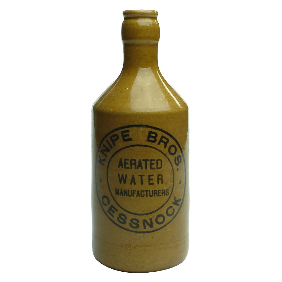 Ginger Beer. Knipe Bros, Cessnock. Crown Seal. Dump. All Tan. (New South Wales)