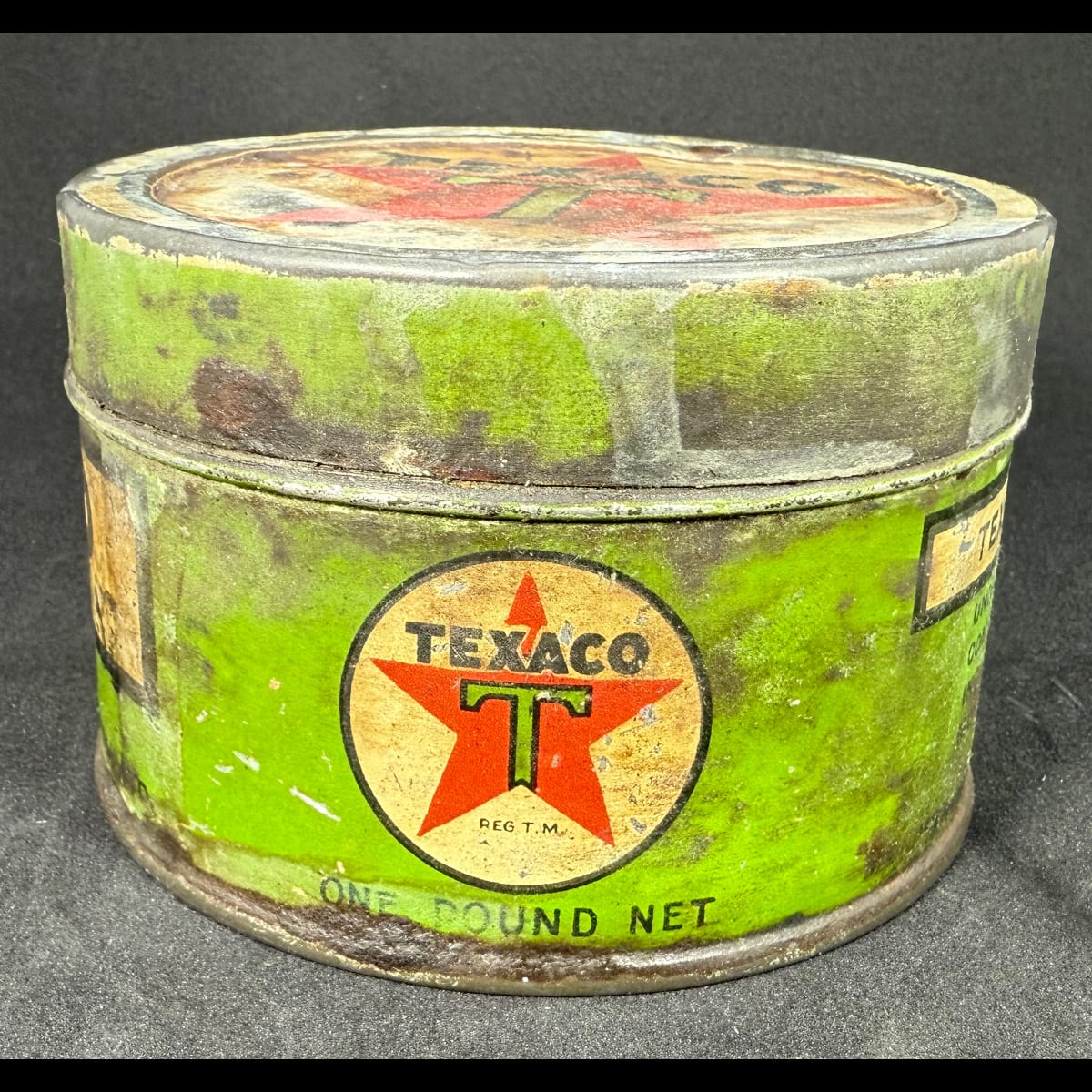 Tin. Texaco Grease. The Texas Company (Australasia) Ltd. Lubricant.