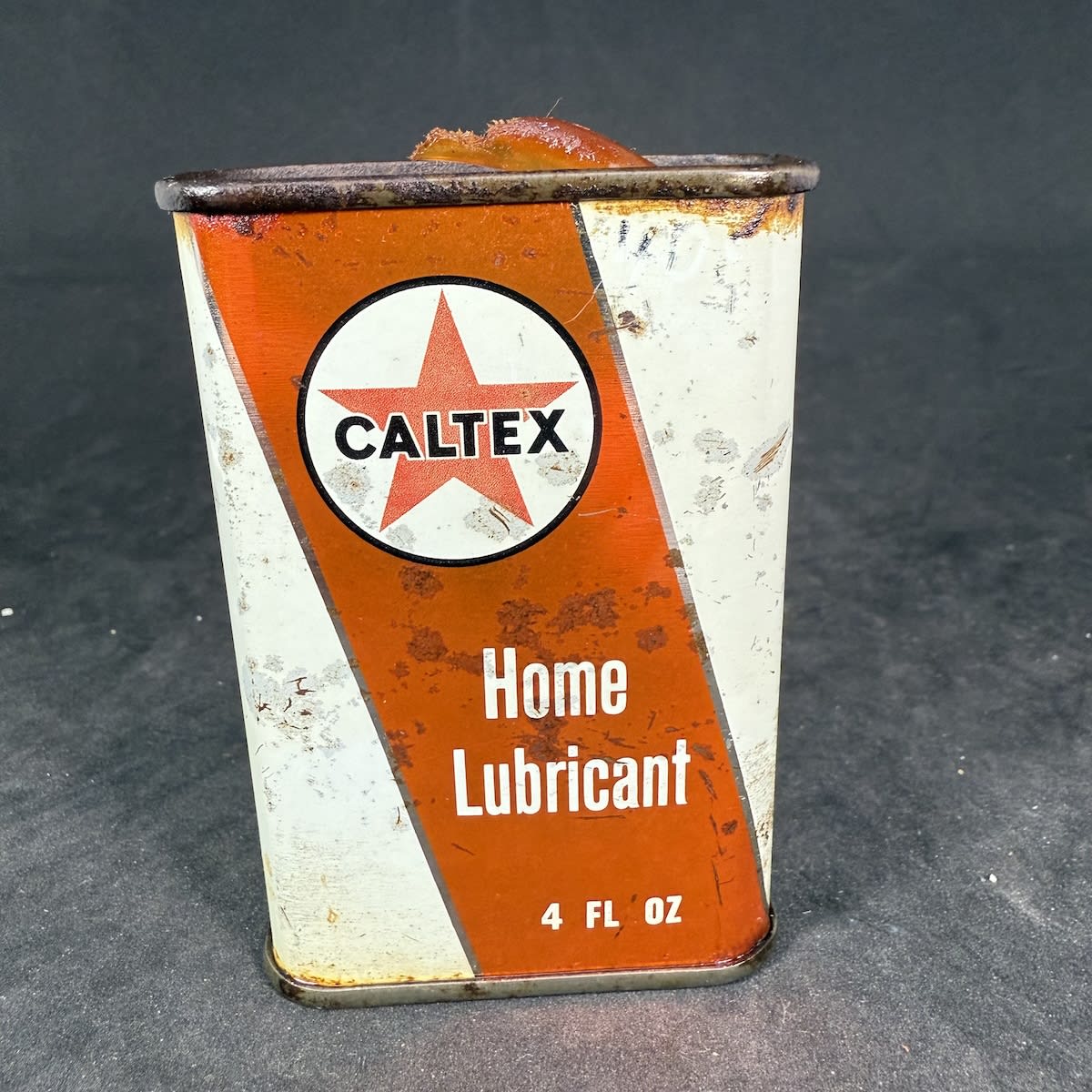 Household Oiler. Oil Tin. Caltex Home Lubricant. Caltex Oil (Australia) Pty Ltd. 4 oz.