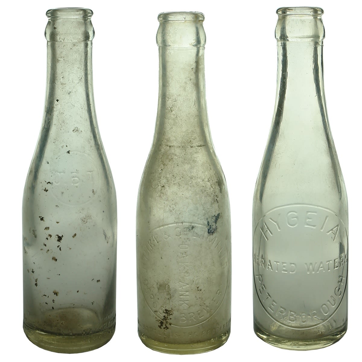 3 Crown Seals: Jamestown Bottler & Trading Co; H. Pike & Co Ltd Dorset Brewery Oakbank; Hygeia Aerated Waters Peterborough. (South Australia)