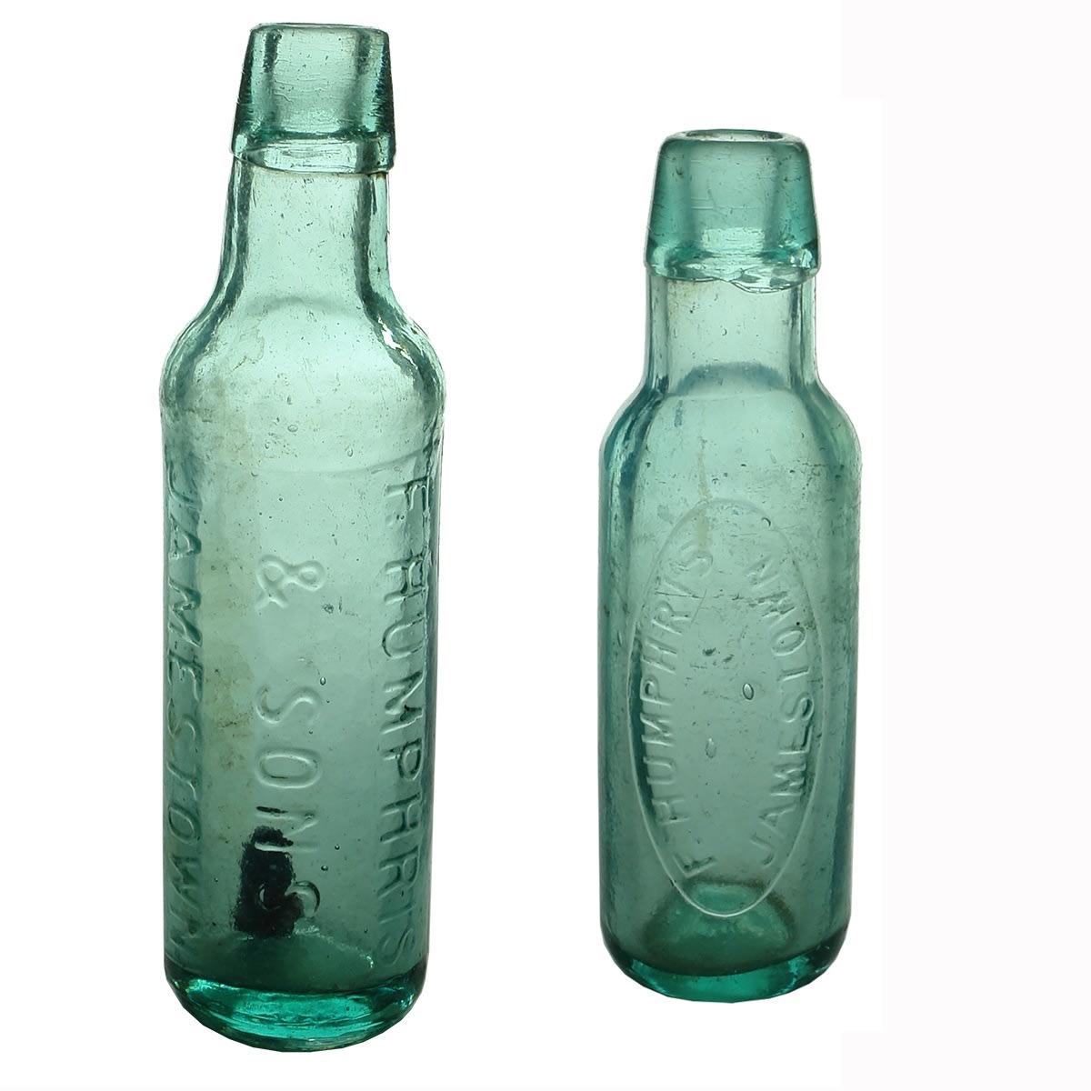 2 Lamonts. F. Humphris & Sons and F. Humphris, Jamestown. 10 & 6 oz. (South Australia)