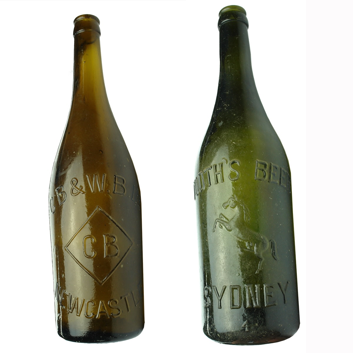 2 Crown Seal Beers: C B & W. B. Ltd, Newcastle; Tooth's Beer, Sydney. (New South Wales)