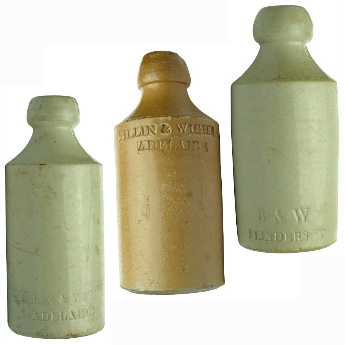 3 Ginger Beers: Billin & Wight Adelaide x 2; B & W, Flinders St. Impressed. (South Australia)